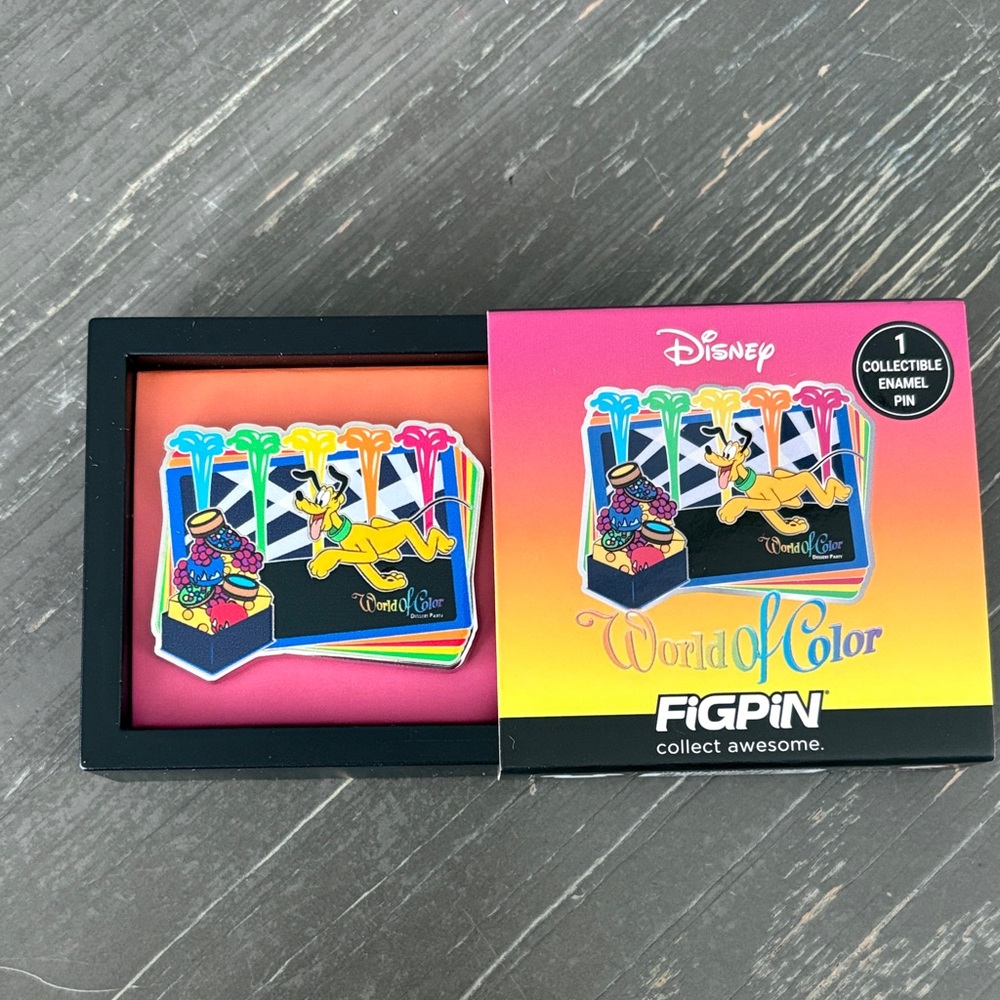 Disney FigPin World of Color Dessert Party Pluto Enamel Pin